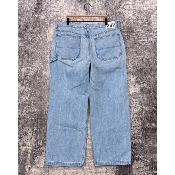 Mother Jeans 34 Womens Snacks! The Fun Dip Utility Puddle Wide Relax Denim - Picture 2 of 9